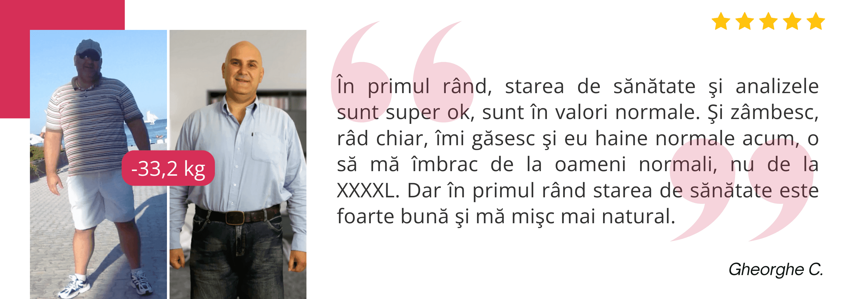 Testimonial pacient Kilostop